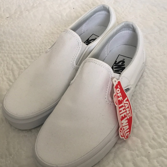 Vans Shoes - Vans Slip On Shoes, True White